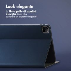 Accezz Cover Tablet Classica Apple iPad Pro 12.9 (2020/2021/2022) - Blu scuro