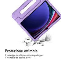 imoshion Cover Posteriore Kidsproof con Maniglia Samsung Galaxy Tab S11 / S9 11.0 pollici / S10 Lite / S10 FE / S9 FE 10.9 pollici - Lilla