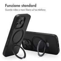 Accezz Cover con anello e supporto con MagSafe Apple iPhone 16 Pro - Nero