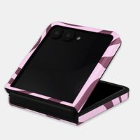 Selencia Cover posteriore Vivid con MagSafe Samsung Galaxy Z Flip 8 - Wavy Swirl Pink Plum