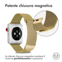 imoshion Cinturino milanese magnetico Apple Watch | 38/40/41/42 mm - Taglia M - Oro