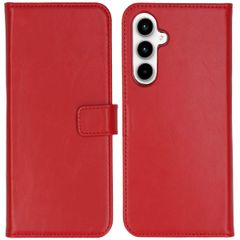 Selencia Cover a libro in vera pelle Samsung Galaxy A55 - Rosso