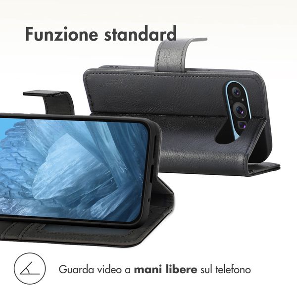 imoshion Cover a libro di Lusso Google Pixel 9 / 9 Pro - Nero