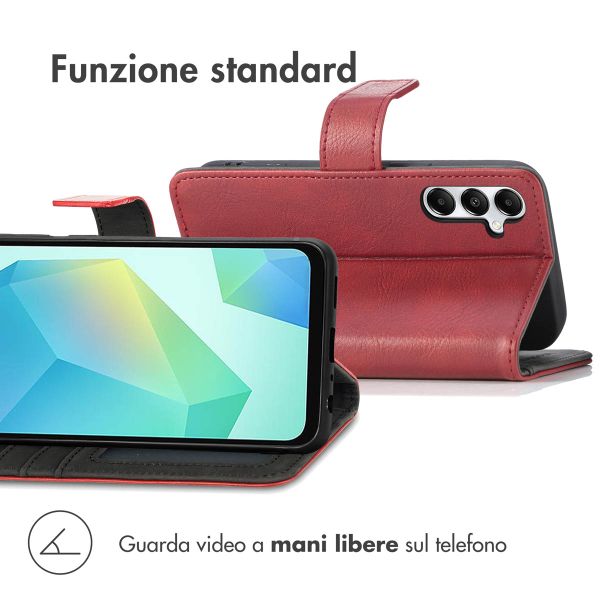 imoshion Cover a libro di Lusso Samsung Galaxy A26 - Rosso