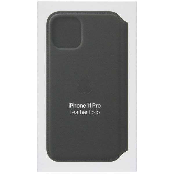 Apple Cover a libro in Pelle con Chiusura Apple iPhone 11 Pro - Nero