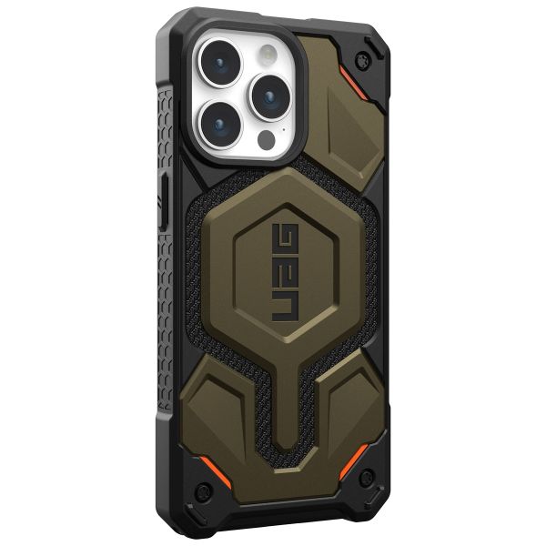 UAG Cover Posteriore Monarch Pro Apple iPhone 15 Pro Max - Kevlar Element Green