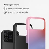 Selencia Cover Posteriore Vivid Apple iPhone 17 Pro - Gradient Soft Blush