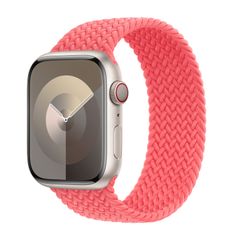 Apple Cinturino Solo intrecciato Apple Watch | 44/45/46/49 mm - Taglia 3 - Guava