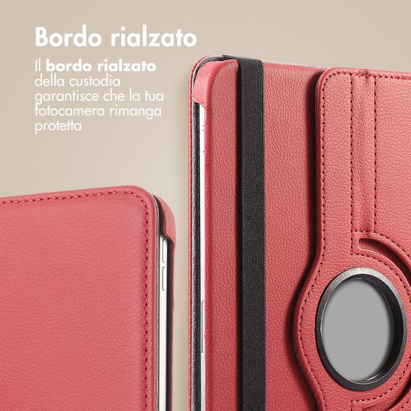 imoshion Cover Girevole a 360° Samsung Galaxy Tab A11 Plus - Rosso