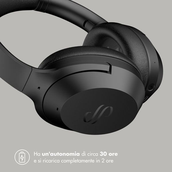 Selencia Cuffie wireless Urban Play - Cancellazione attiva del rumore - Con cover - Midnight Black