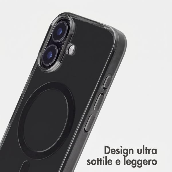 Accezz Lite custodia posteriore con MagSafe Apple iPhone 16 - Smokey Clear
