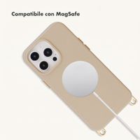Selencia Cover posteriore Rivièra con MagSafe con ganci rimovibili Apple iPhone 14 Pro - Milky Latte