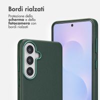 Accezz Cover in Pelle con MagSafe Samsung Galaxy S26 Plus - Cedar Green