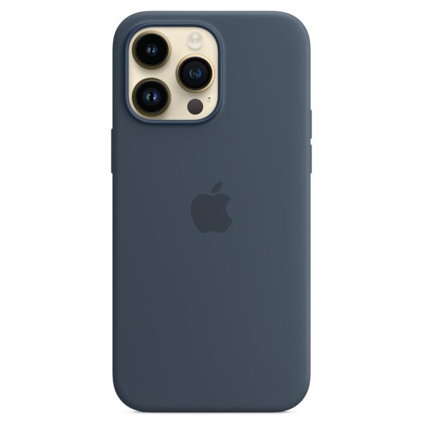 Apple Cover Posteriore in Silicone con MagSafe Apple iPhone 14 Pro Max - Storm Blue