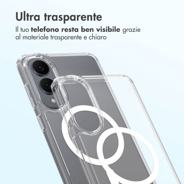 Accezz Cover posteriore Xtreme Impact con MagSafe Samsung Galaxy S25 Edge - Trasparente