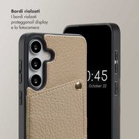 Selencia Cover per telefono Nova con cordino e portacarte Samsung Galaxy S25 / S24 - Beige