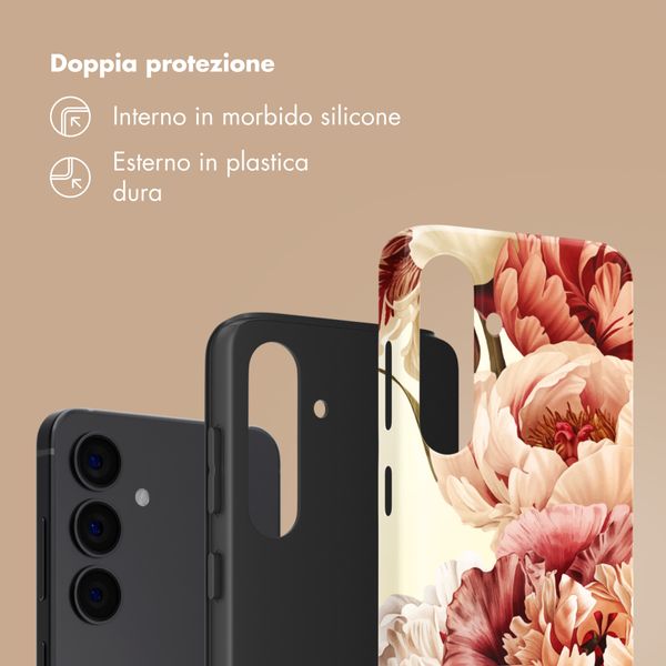 Selencia Cover Posteriore Vivid Samsung Galaxy S24 - Vintage Peony