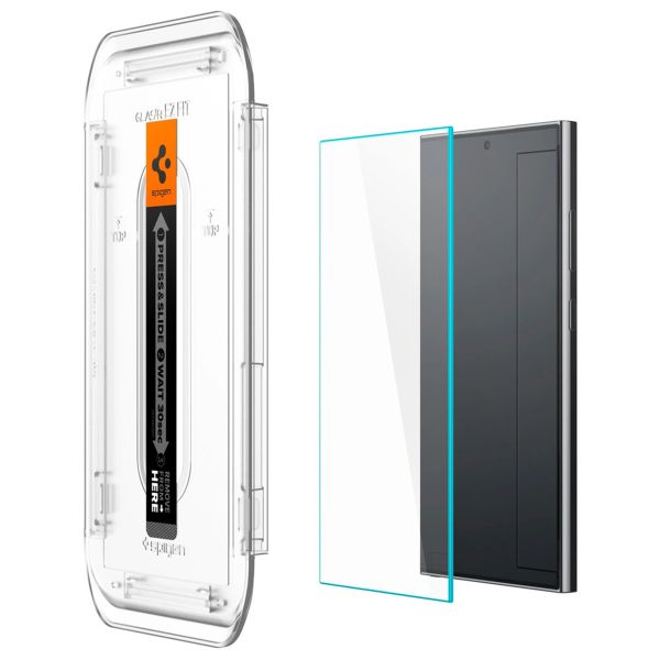 Spigen Vetro temperato GLAStR EZ Fit, confezione da 2 + Applicatore Samsung Galaxy S24 Ultra