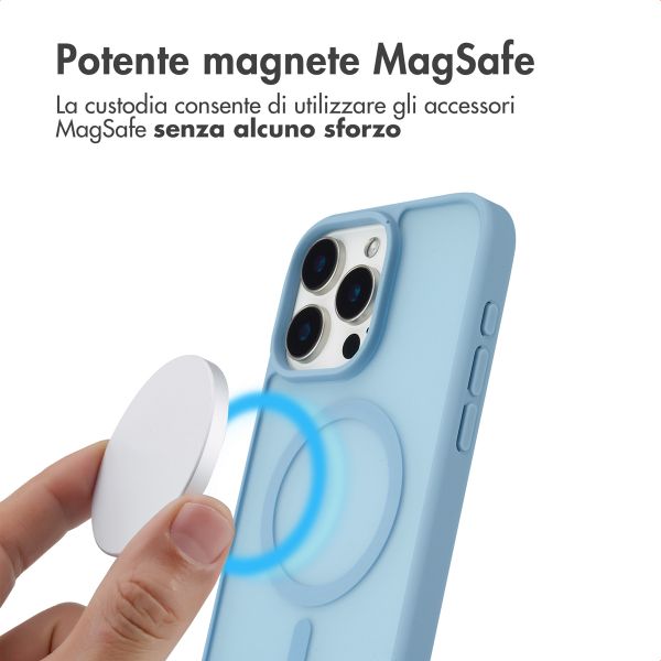 imoshion Cover posteriore Color Guard con MagSafe Apple iPhone 15 Pro Max - Azzurro