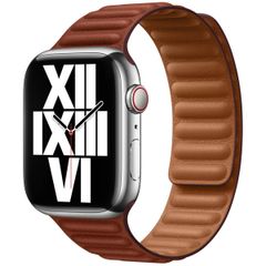 Apple Cinturino Leather Link Apple Watch | 44/45/46/49 mm - Taglia M/L - Umber