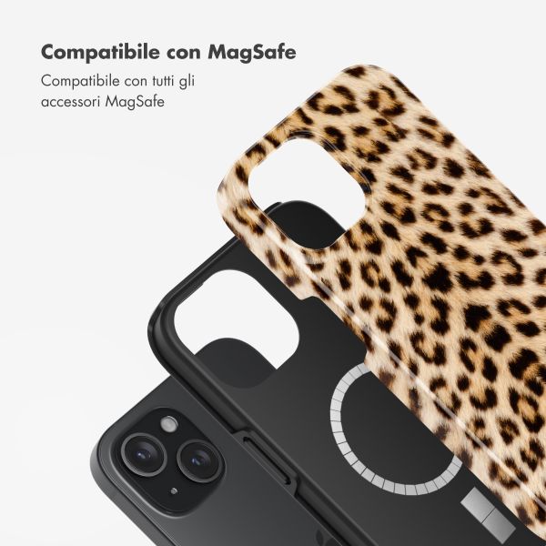 Selencia Cover posteriore Vivid con MagSafe Apple iPhone 15 - Wild Leo