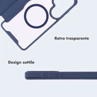 imoshion Bookcase trasparente con MagSafe Samsung Galaxy S26 Ultra - Blu