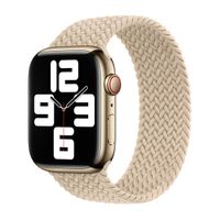 Apple Cinturino Solo intrecciato Apple Watch | 38/40/41/42 mm - Taglia 6 - Beige