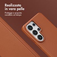Accezz Cover in Pelle con MagSafe Samsung Galaxy S26 Ultra - Sienna Brown