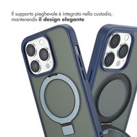 Accezz Cover con anello e supporto con MagSafe Apple iPhone 14 Pro - Blu