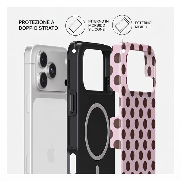 Burga Cover Posteriore Resistente con MagSafe Apple iPhone 18 Pro - New Crush