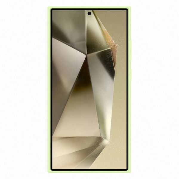 Samsung Cover originale in silicone Samsung Galaxy S24 Ultra - Light Green