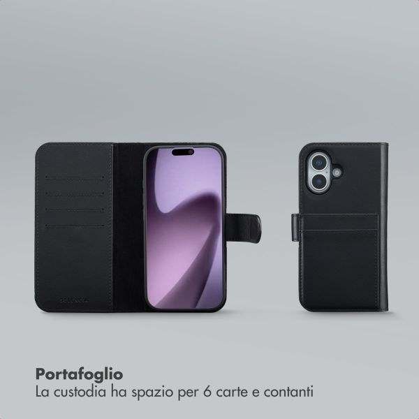 Selencia Libreria rimovibile Olyn con MagSafe Apple iPhone 17 - Nero