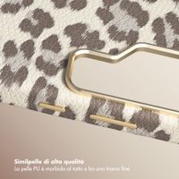 Selencia Cover Sabi Stampa pantera con MagSafe Samsung Galaxy S26 Ultra - Soft Ivory