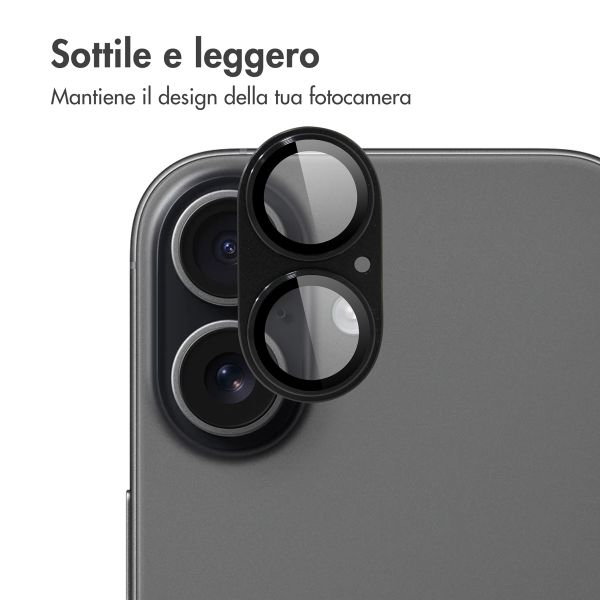 imoshion Protezione fotocamera in Vetro 2 Pezzi Apple iPhone 17 - Nero
