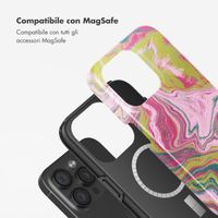 Selencia Cover posteriore Vivid con MagSafe Apple iPhone 15 Pro - Marble Pink