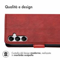 imoshion Cover a libro di Lusso Samsung Galaxy A35 - Rosso