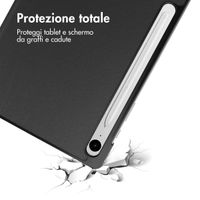 imoshion Cover a libro Trifold Samsung Galaxy Tab S9 11.0 pollici / S10 Lite / S10 FE / S9 FE 10.9 pollici - Nero