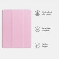 imoshion Cover a libro Trifold Apple iPad 11 (2025) 11 pollici A16 / iPad 10 (2022) 10.9 pollici - Rosa