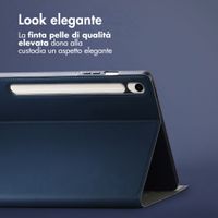 Accezz Cover Tablet Classica Samsung Galaxy Tab S10 Ultra / Tab S9 Ultra - Blu scuro