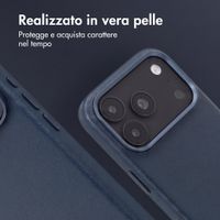 Accezz Cover in Pelle con MagSafe Apple iPhone 18 Pro Max / 17 Pro Max - Nightfall Blue