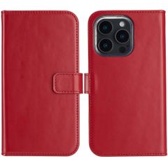 Selencia Cover a libro in vera pelle Apple iPhone 16 Pro Max - Rosso