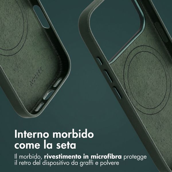 Accezz Cover in Pelle con MagSafe Apple iPhone 18 Pro Max / 17 Pro Max - Cedar Green