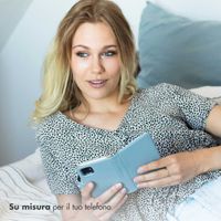 Selencia Cover a libro in vera pelle Apple iPhone 14 Pro - Air Blue