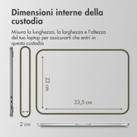 Accezz Cover per laptop 13-14 pollici - Laptopsleeve - Verde