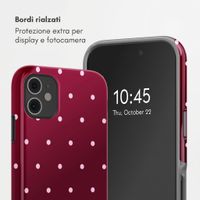 Selencia Cover Posteriore Vivid Apple iPhone 11 - Happy Dots Burgundy