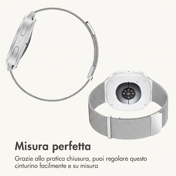 imoshion Cinturino milanese magnetico Samsung Galaxy Watch Ultra 2 (2026) / Ultra (2024/2025) - Argento