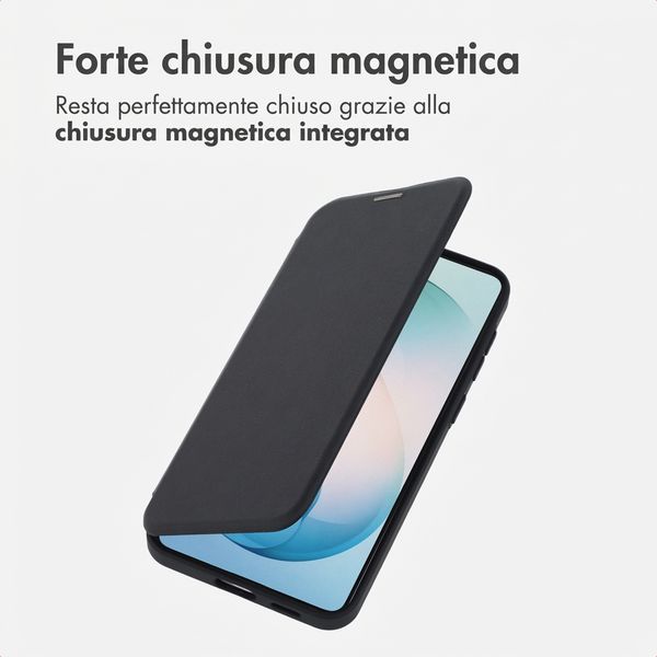 imoshion Bookcase trasparente con MagSafe Samsung Galaxy S26 Ultra - Nero