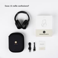 Selencia Cuffie wireless Urban Play - Cancellazione attiva del rumore - Con cover - Midnight Black
