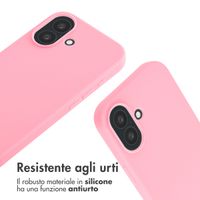 imoshion Cover in Silicone con Cordino Apple iPhone 16 - Rosa