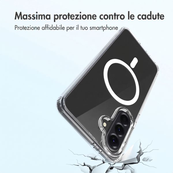 Accezz Cover posteriore Xtreme Impact con MagSafe Samsung Galaxy S25 - Trasparente